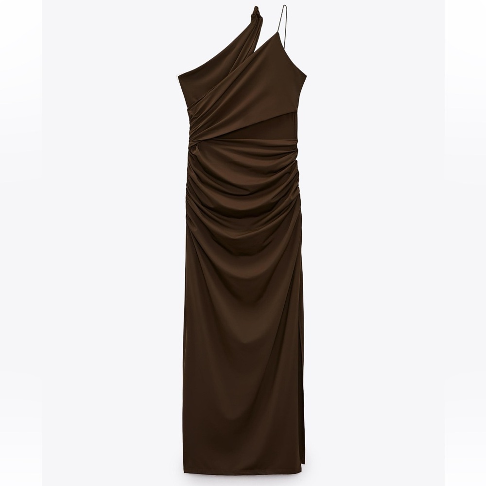 Zara Cut Out Ruched Dress - Picture 2 of 5